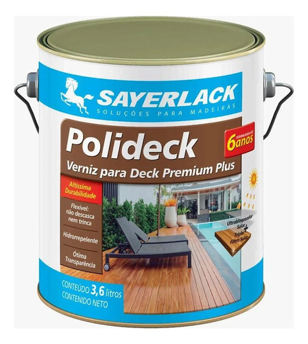 Polideck Ipê / Semi-brilho 3,6l Sayerlack