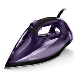 Plancha Vapor Philips Gc4563 Azur Suela Antiadherente 2600w Color Violeta