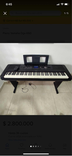 Piano Yamaha Dgx-660b