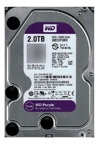 Wd Disco Duro 2tb Purx 1