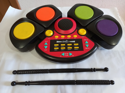 Brinquedo Super Bateria Eletrônica Infantil 8 Ritmos Brink