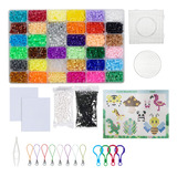 Diy Kit 12000 Beads 5mm Juego De Cuentas Fusibles 36 Colores