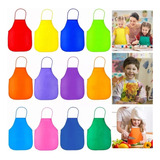 Delantales De Tela Para Niños De 12 Colores, 12 Piezas