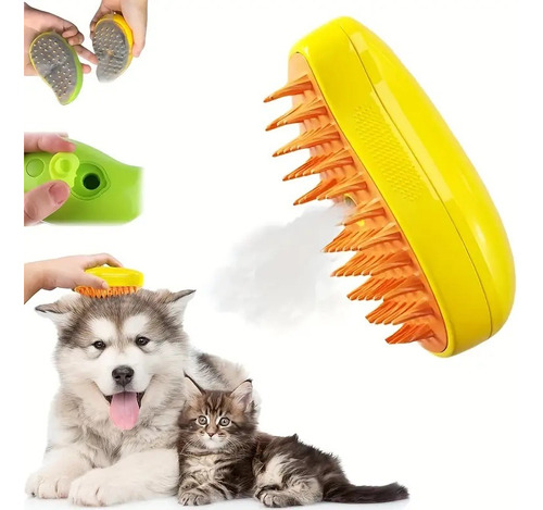 Cepillo Para Mascotas Con Vapor Quita Pelo Perro Gato