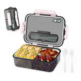 Lunch Box Loncheras Topper Para Lunch Fiambrera 1500 Ml Color Rosa