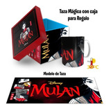 Taza Magica Con Caja Para Regalo, Mulan Comic