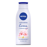  Loción Hidratante Para Cuerpo Nivea Cereza Y Aceite De Jojoba En Botella 400ml Cereza