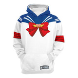 Sudadera Sublimada Sailor Moon Infantil Invierno