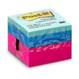 Bloco Post-it Cubinho 47,6 X 47,6 Mm 3m 400 Fls 4,7cm Neon