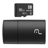 Pen Drive 2 Em 1-16gb Leitor Usb/cartão De Memória Classe 4 