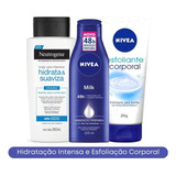 Combo: Creme Leve + Hidratação Intensa + Esfoliante Coporal