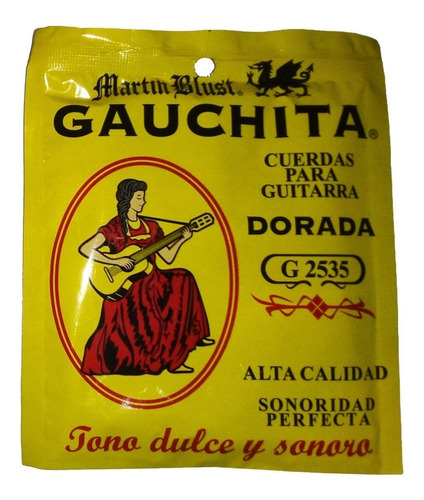 Encordado Guitarra Criolla Clasica Cuerdas Gauchita