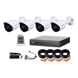 Kit 4 Cámaras 2mpx Dahua Micrófono Integrado Dvr 4 500gb 