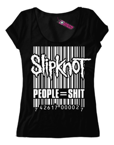 Remera Mujer Slipknot People = Shit T885 Dtg Premium