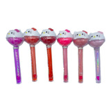 6 Uni Lip Balm E Lip Oil 2 Em 1 - Hello Kitty Atacado