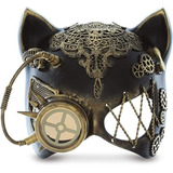 Mascara De Gato Steampunk Para Adultos Damas Envio Gratis 