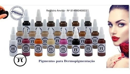 Kit 4un Pigmento Marilyn 15ml Micropigmentação Tebori Anvisa