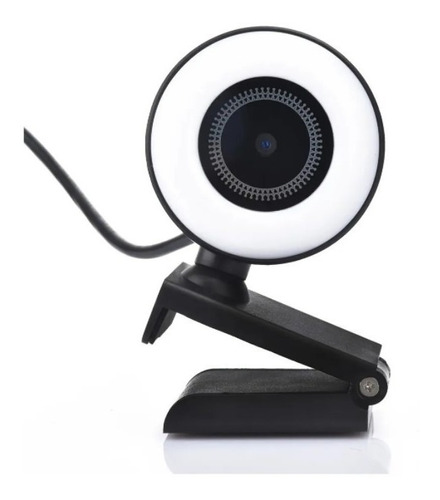 Webcam 1080p Camara Web Cam Full Hd 1080 Microfono Aro Led