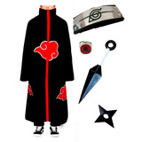 Kit Manto Akatsuki + Bandana Kunai /naruto/anel Itachi M07