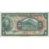 Bolivia 5 Bolivianos 1928