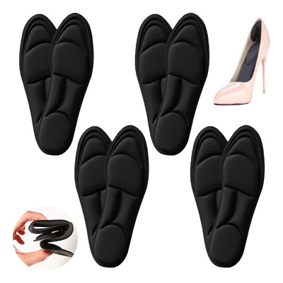 4 Pares Plantillas Memory Foam Antifatiga Absorbe El Sudor Para Reducir Fatiga Y Dolor En Pies Tobillos Y Piernas Para Uso Diario Recortables Color Negro Tamaño De La Plantilla Pequeño（22-24.5） | MercadoLibre
