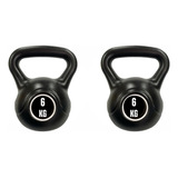 Set X2 Pesa Rusa 6kg Kettlebell  Entrenamiento Funcional