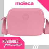 Bolsa Moleca Quadrada Transversal Colors 50007 Cor Rosa 671 Cor Da Correia De Ombro Fúcsia Desenho Do Tecido Liso