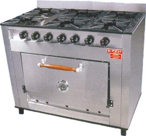 Cocina Industrial Pevi 6 Hornallas 105cm