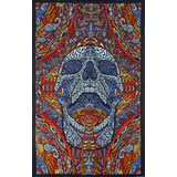 Sunshine Joy Tapiz De Calavera Consciente 3d, Hoja De Playa,