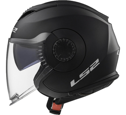 Casco Abierto Ls2 570 Verso Negro Mate Doble Visor Talle L