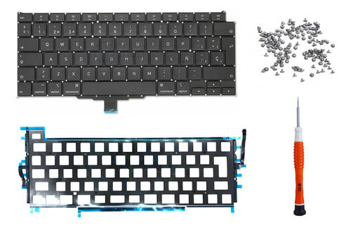 Teclado Macbook Air A2179 Con Luz Tornillos Y Destornillador