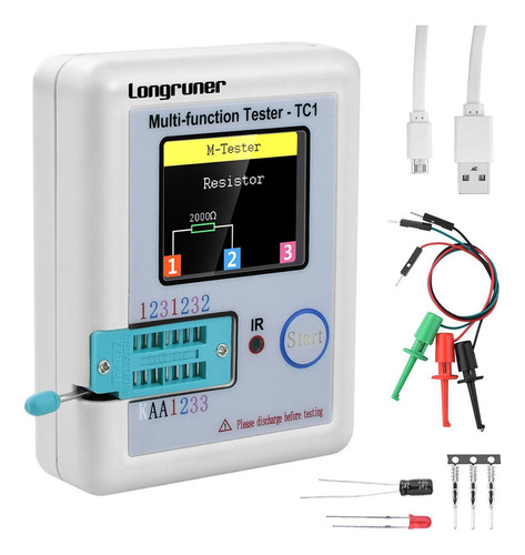 Multi-functional Tft Color Display Transistor Tester 2024