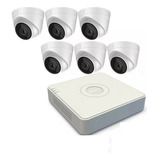 Kit Ip Full Poe Hikvision Nvr 8 Ch + 6 Domos 2mp + Disco