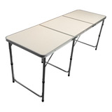 Mesa Plegable Portatil Camping 180x60cm Regulable Envio