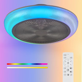 Ventilador De Techo Rgb De 20 Pulgadas Con Luces Con Control