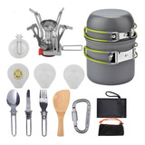 Kit De Ollas Cocina Para Camping De 11 Piezas