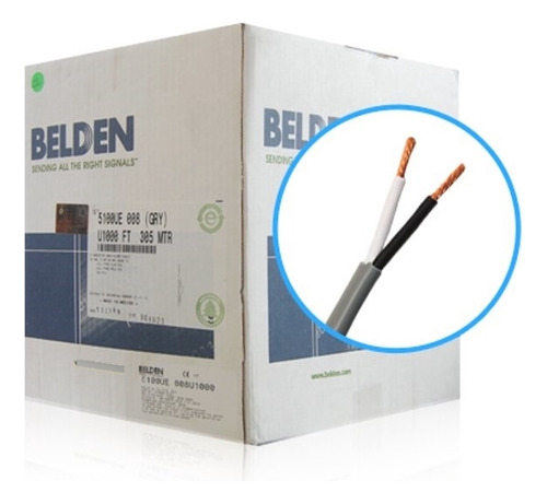 Cable Para Bocina 100% Cobre 14 Awg Belden, 100 Metros