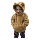 Casaco Blusa De Frio Infantil Teddy Pelinho Ted Com Capuz