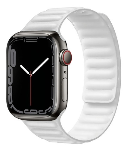 Pulseira Silicone Loop Elos Magnética Para Apple Watch Iwo