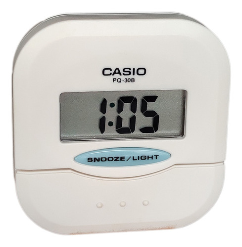 Reloj De Mesa   Digital Casio Pq-30  -  Branco