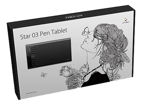 Tableta Gráfica Xp-pen Star 03 V2  Black - Usada 1 Vez - 