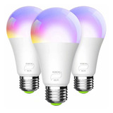 Bombilla Foco Led Inteligente Ajustable Wifi 10w, 3 Uds.