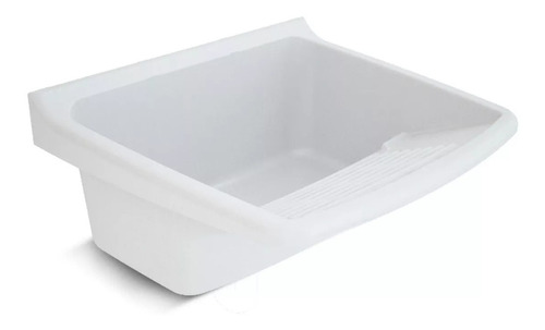 Pileta Lavadero Grande 24 Lts 58 X 52 X 32 Cm Blanca Duke