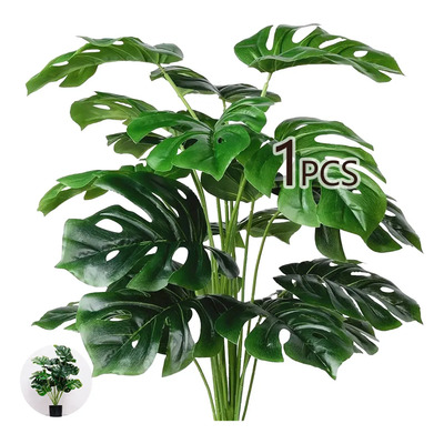 1 piezas Tonghe® Palmas Artificiales 70cm Verde Hojas Realistas Decorativas | MercadoLibre