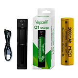 Kit Vapcell Cargador Q1 Y Bateria M20 16650 2000mah