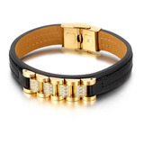 Pulsera Esclava 14 Mm Oro Laminado 18k Hombre Premium Caja