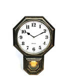 Mini Reloj De Pared De Péndulo Antiguo De Hierro Oscuro