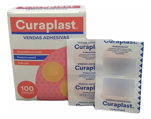 Parche Curita Curaplast 100unidades - Vendas Adhesivas 