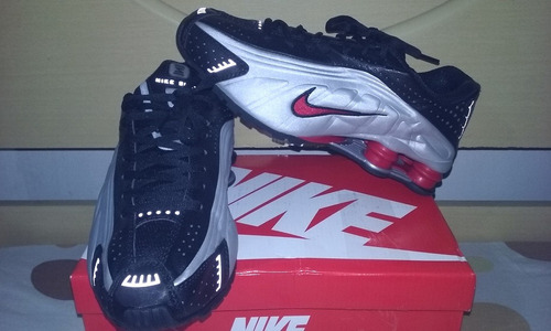 Tenis Nike Shox R4 Preto/prata/vermelho Nº40 Original!!!