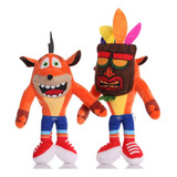 2pcs Crash Bandicoot Peluche Muñeca Juguete Cumpleaño Regalo